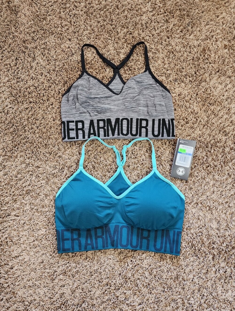 Under Armour Bundle Of Two Sport Bras Size XL Athletic NWT Pre-Owned
